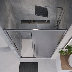 Niagara Душевая дверь в нишу Nova 140x195 NG-65-14CH – фотография-6